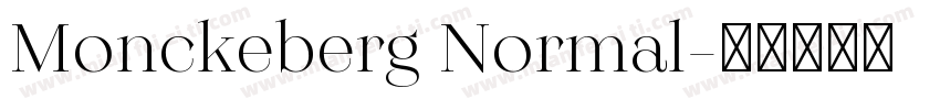 Monckeberg Normal字体转换